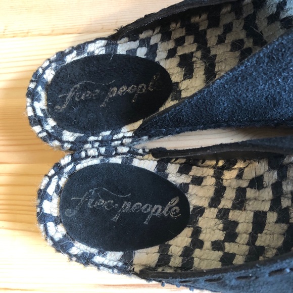 NIB Free People Black Tuscan Espadrille Sandal - Picture 4 of 6